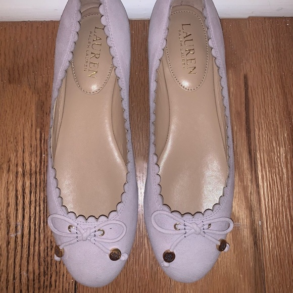 Lauren Ralph Lauren Glennie Bow Flats “Pale Iris” - Picture 2 of 5